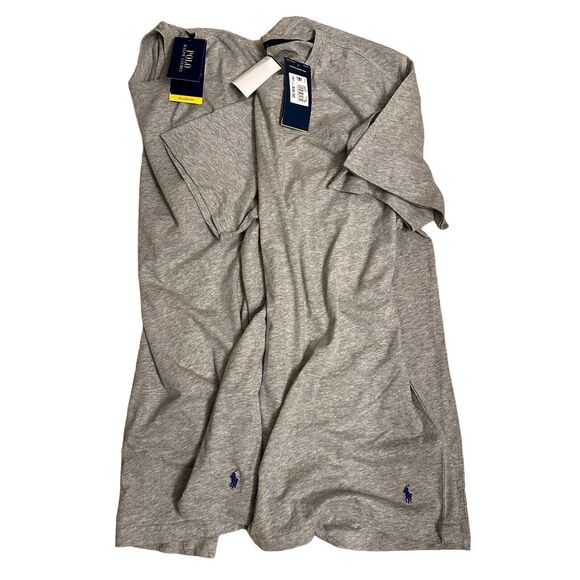 Polo Ralph Lauren 2PACK Sleepwear Shirt Short Sleeve Relaxed Fit Large Gray NEW - Picture 1 of 6